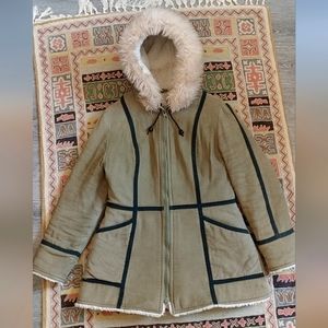 Vintage Shearling Parka (Made in Canada)